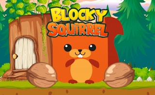 Image Blocky Squirrel